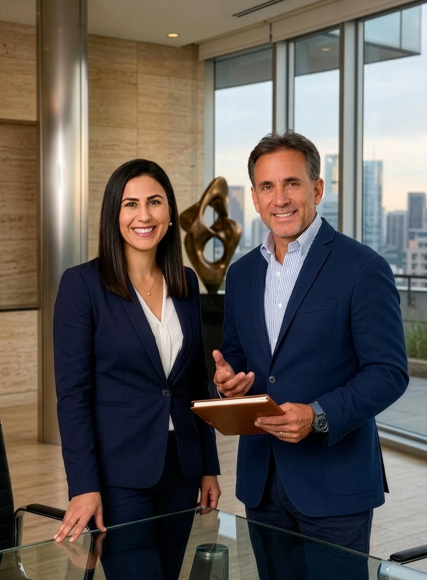 Daniela Delgado y Claudio Del Castillo, cofundadores de Brener Estate